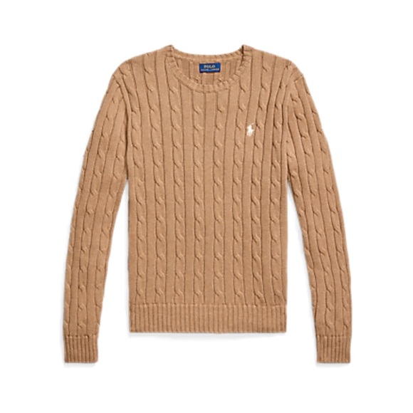 Polo Ralph Lauren Sweaters - Polo Ralph Lauren Cable-Knit Cotton Crewneck Sweater